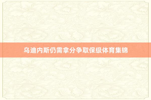 乌迪内斯仍需拿分争取保级体育集锦