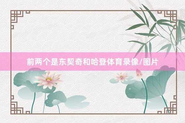 前两个是东契奇和哈登体育录像/图片