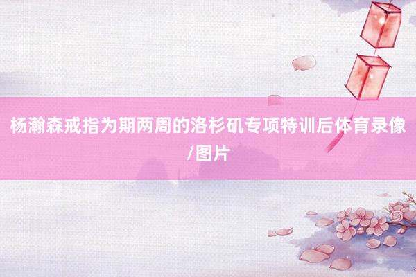 杨瀚森戒指为期两周的洛杉矶专项特训后体育录像/图片