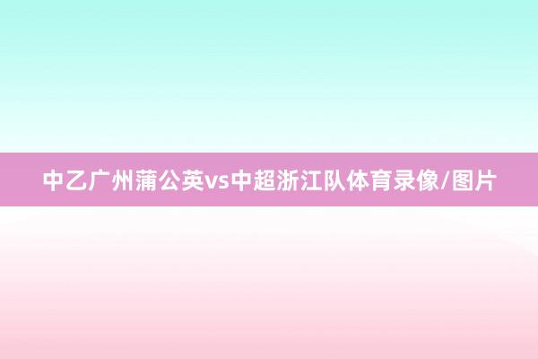 中乙广州蒲公英vs中超浙江队体育录像/图片
