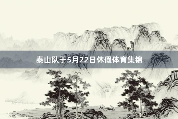 泰山队于5月22日休假体育集锦