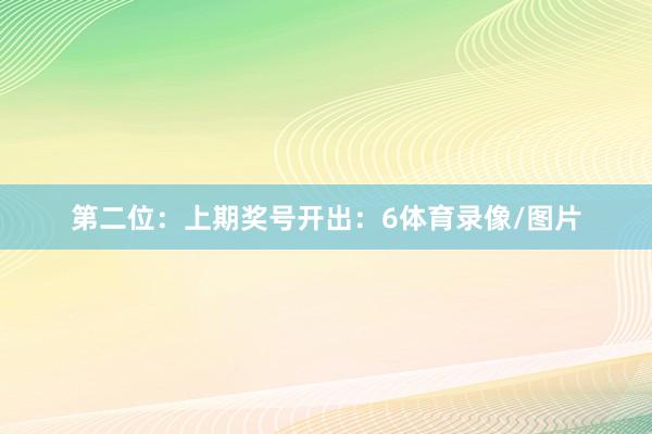 第二位：上期奖号开出：6体育录像/图片