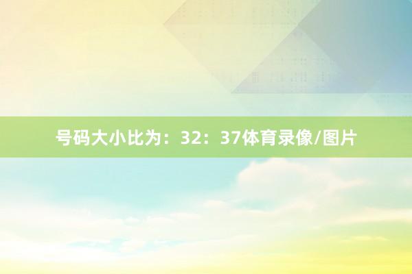 号码大小比为：32：37体育录像/图片