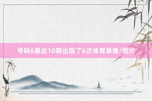 号码6最近10期出现了6次体育录像/图片