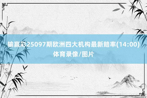 输赢彩25097期欧洲四大机构最新赔率(14:00)体育录像/图片