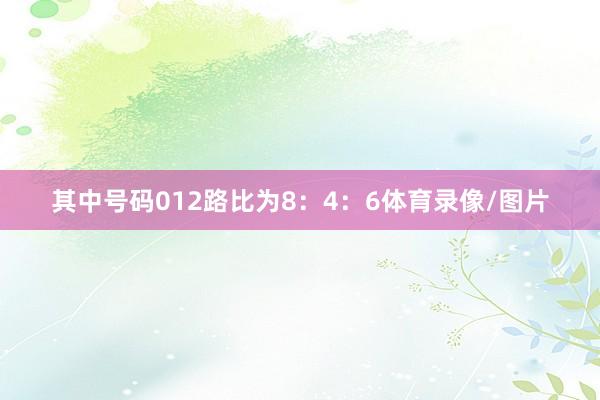 其中号码012路比为8：4：6体育录像/图片
