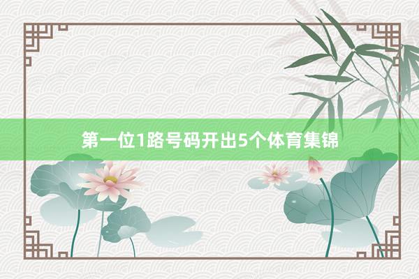 第一位1路号码开出5个体育集锦