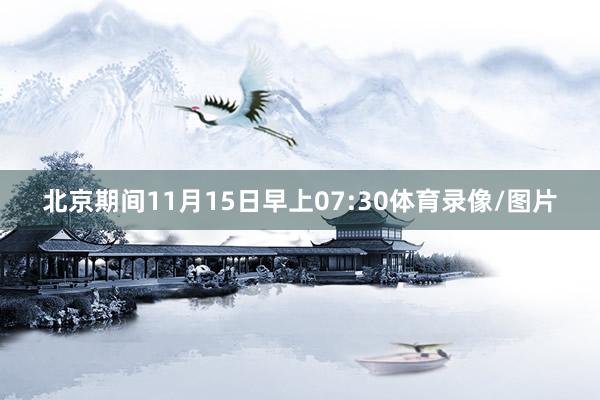 北京期间11月15日早上07:30体育录像/图片