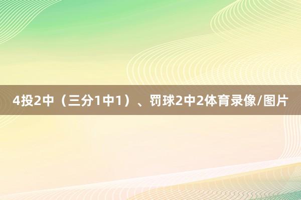 4投2中（三分1中1）、罚球2中2体育录像/图片