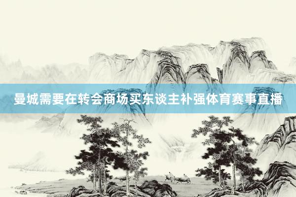 曼城需要在转会商场买东谈主补强体育赛事直播