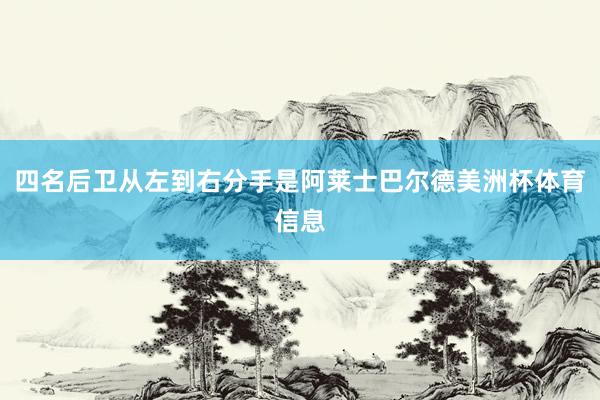 四名后卫从左到右分手是阿莱士巴尔德美洲杯体育信息