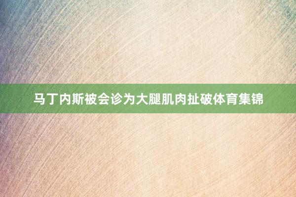 马丁内斯被会诊为大腿肌肉扯破体育集锦