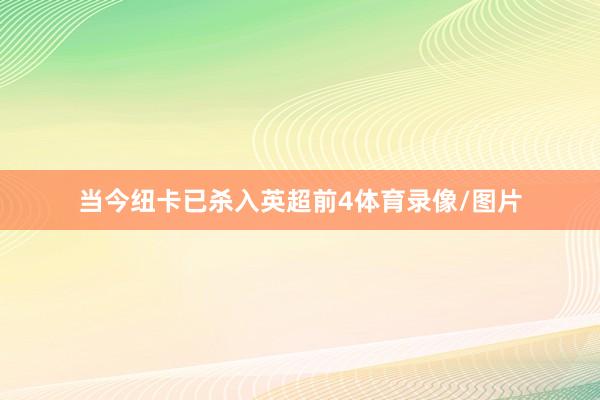 当今纽卡已杀入英超前4体育录像/图片