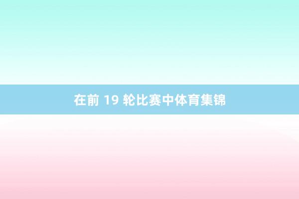 在前 19 轮比赛中体育集锦
