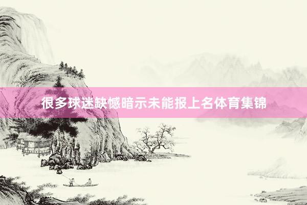 很多球迷缺憾暗示未能报上名体育集锦