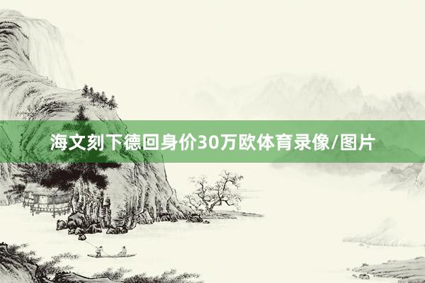 海文刻下德回身价30万欧体育录像/图片