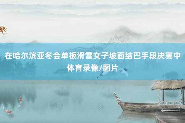 在哈尔滨亚冬会单板滑雪女子坡面结巴手段决赛中体育录像/图片