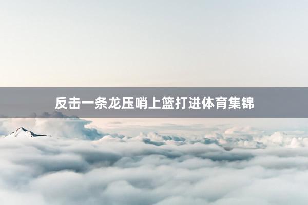 反击一条龙压哨上篮打进体育集锦