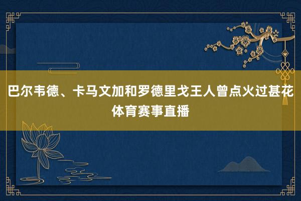 巴尔韦德、卡马文加和罗德里戈王人曾点火过甚花体育赛事直播