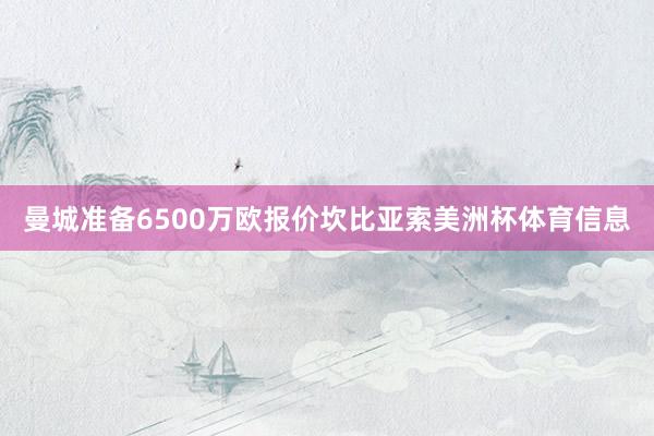 曼城准备6500万欧报价坎比亚索美洲杯体育信息